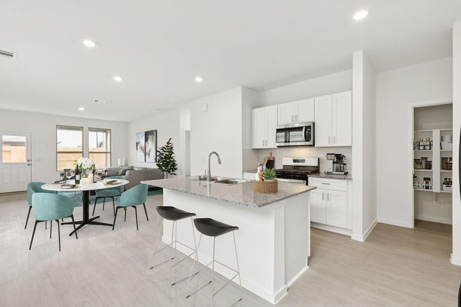 Furnished interior view inside a new home in Mavera, Conroe (Image 7).