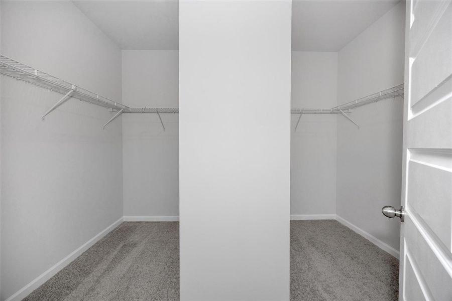 The Harrington- Walk-In Closet. Sample image for illustration; upgrades, options, and colors may vary. The Harrington- Walk-In Closet. Sample image for illustration; upgrades, options, and colors may vary.