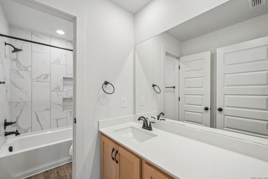 Furnished interior view inside a new home in Legacy at Lake Dunlap, New Braunfels (Image 6).
