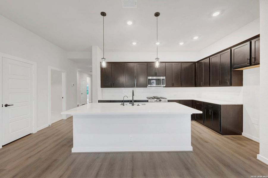 Furnished interior view inside a new home in , New Braunfels (Image 6).