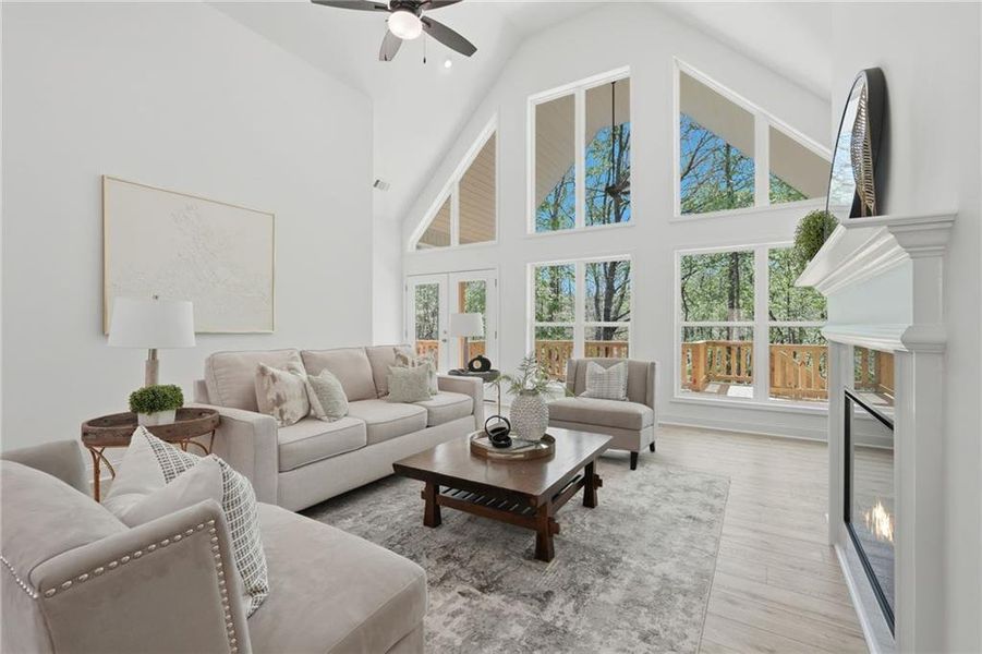 Furnished interior view inside a new home in , Gainesville (Image 40). Furnished interior view inside a new home in , Gainesville (Image 40).