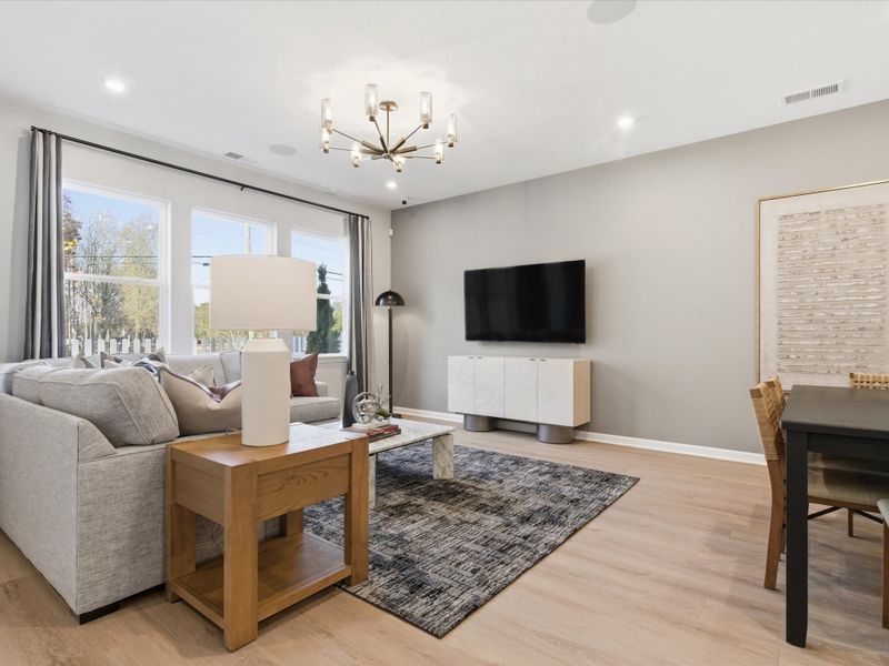 Representative furnished interior of a home built from the Avett by Tri Pointe Homes in Ellis Townes, Charlotte (Image 46).