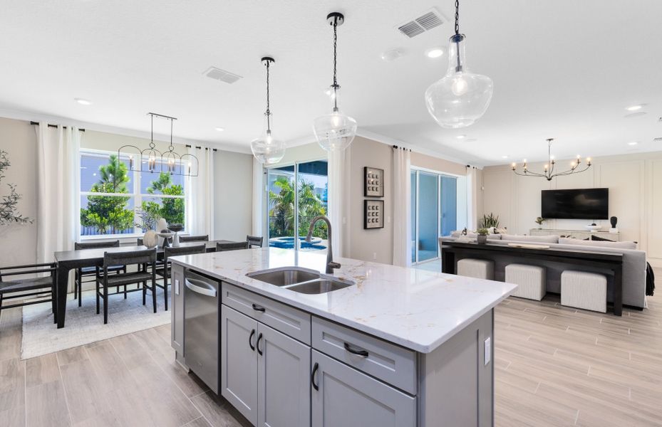 Representative furnished interior of a home built from the Scarlett by Pulte Homes in Parkside Trails, Clermont (Image 8). Representative furnished interior of a home built from the Scarlett by Pulte Homes in Parkside Trails, Clermont (Image 8).