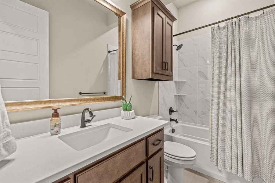 Furnished interior view inside a new home in The Meadows, Gunter (Image 15). Furnished interior view inside a new home in The Meadows, Gunter (Image 15).