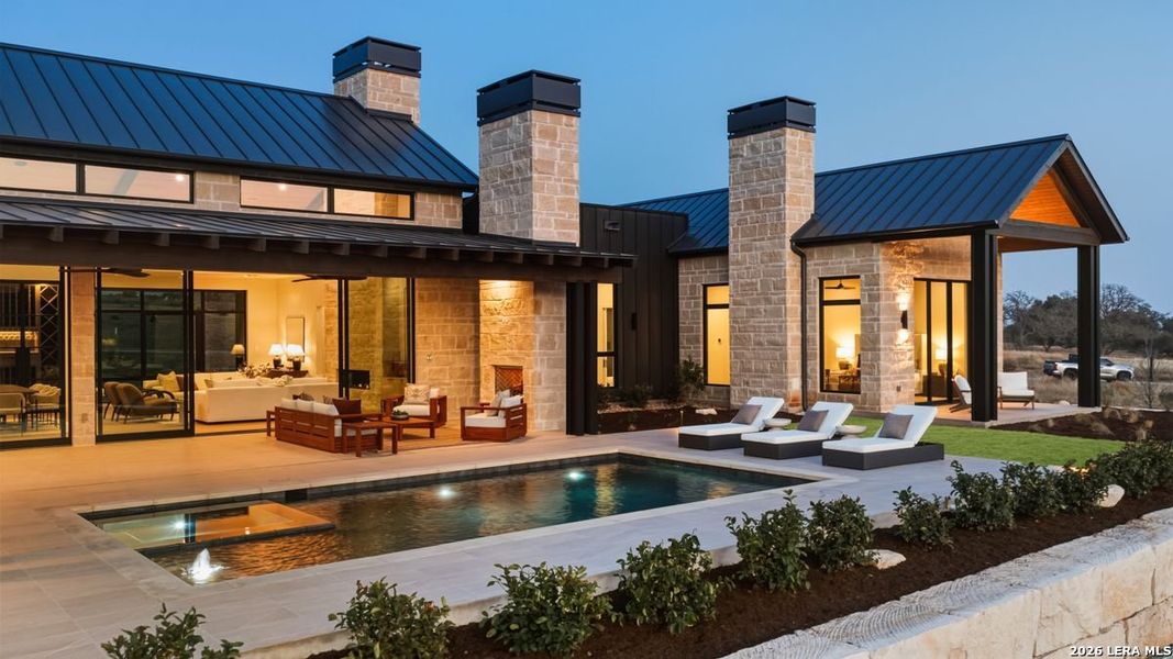 Exterior details and patio area of a home in , Fredericksburg (Image 39). Exterior details and patio area of a home in , Fredericksburg (Image 39).