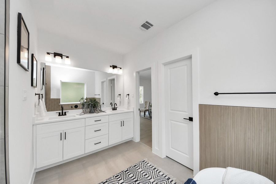 Furnished interior view inside a new home in , Houston (Image 37).