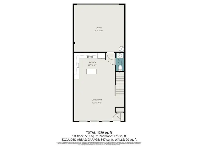 2D floor plan layout of this home in , Atlanta, GA (Image 4).