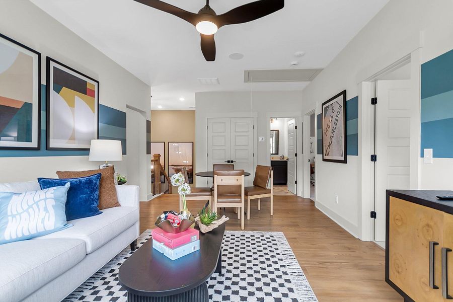 Furnished interior view inside a new home in Hidden Ponds Reserve, Awendaw (Image 23).