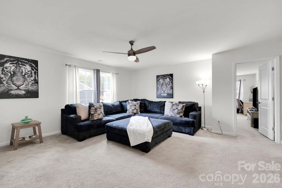 Furnished interior view inside a new home in Falls Cove at Lake Norman, Troutman (Image 18).