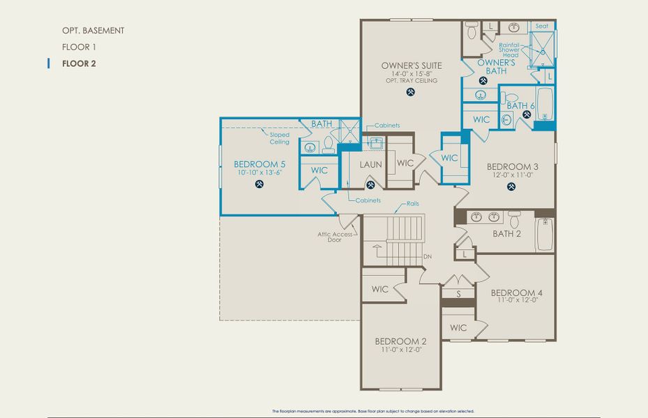 Northridge Floor Plan, Quick Move-In Home, Floor 2