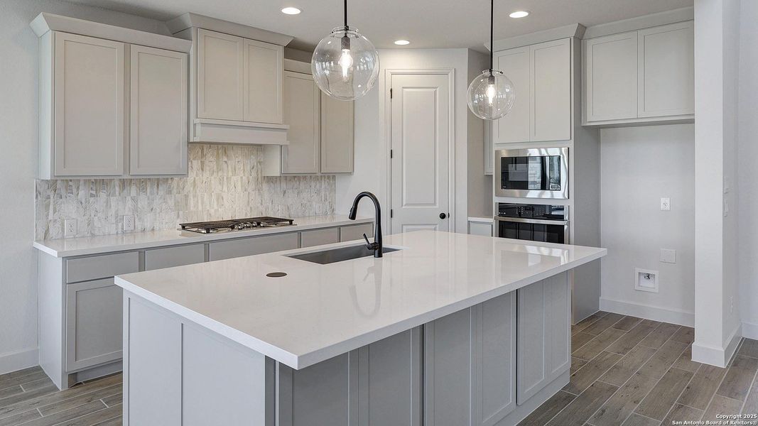 Furnished interior view inside a new home in Esperanza 50', Boerne (Image 8).