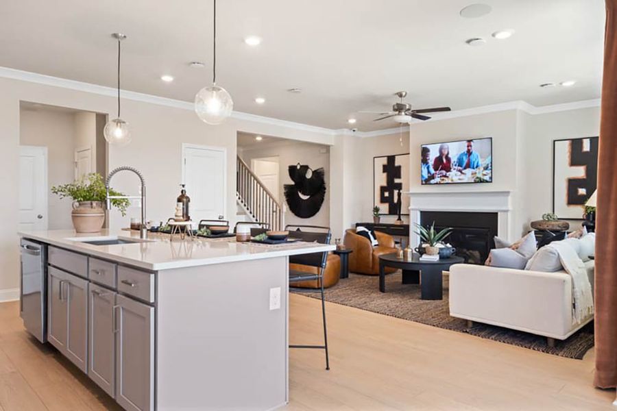 Furnished interior view inside a new home in Nichols Farm, Dacula (Image 23).