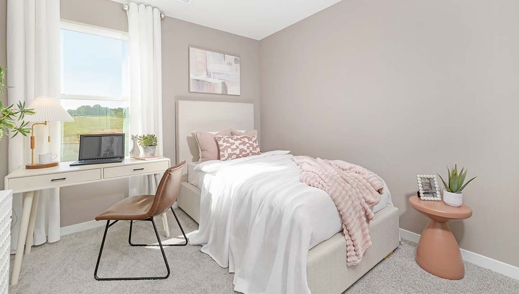 Furnished interior view inside a new home in The Townes at Troutman, Troutman (Image 13).