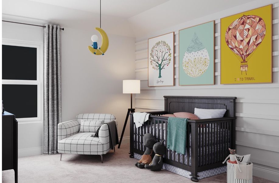 Furnished interior view inside a new home in Waterbend, Euless (Image 9).