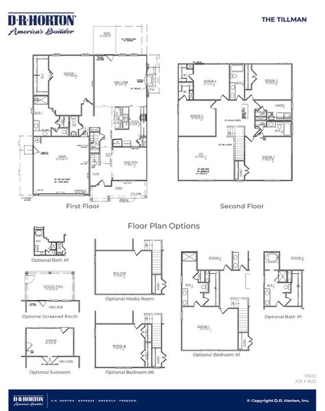 2D floor plan layout for the TILLMAN by D.R. Horton in Sheep Island, Summerville, SC (Image 3). 2D floor plan layout for the TILLMAN by D.R. Horton in Sheep Island, Summerville, SC (Image 3).