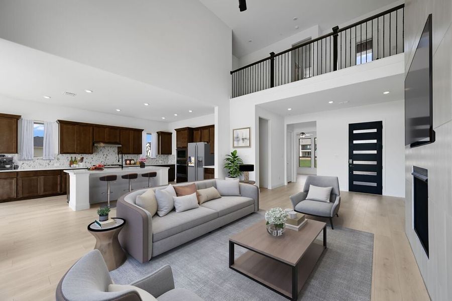 Representative furnished interior of a home built from the Pearl by Taylor Morrison in The Ridge at Northlake, Argyle (Image 7).