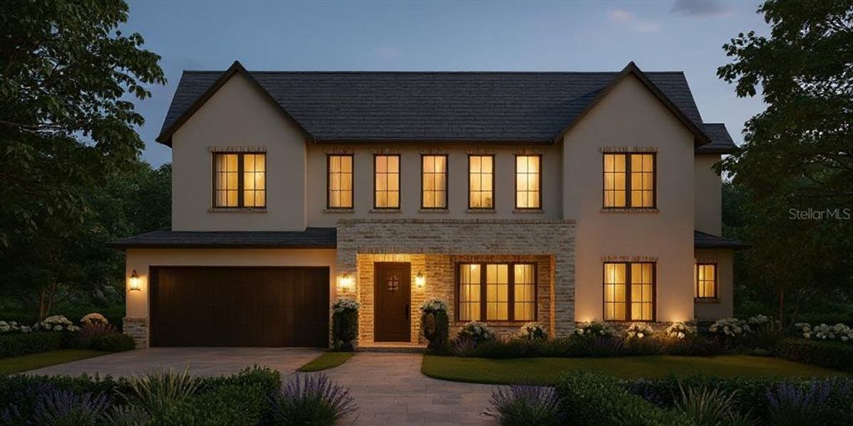 Front exterior of a new home in , Orlando, FL, highlighting curb appeal (Image 1). Front exterior of a new home in , Orlando, FL, highlighting curb appeal (Image 1).