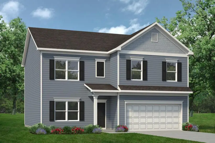 Front exterior of a new home in Longbrooke, Rome, GA, highlighting curb appeal (Image 1). Front exterior of a new home in Longbrooke, Rome, GA, highlighting curb appeal (Image 1).