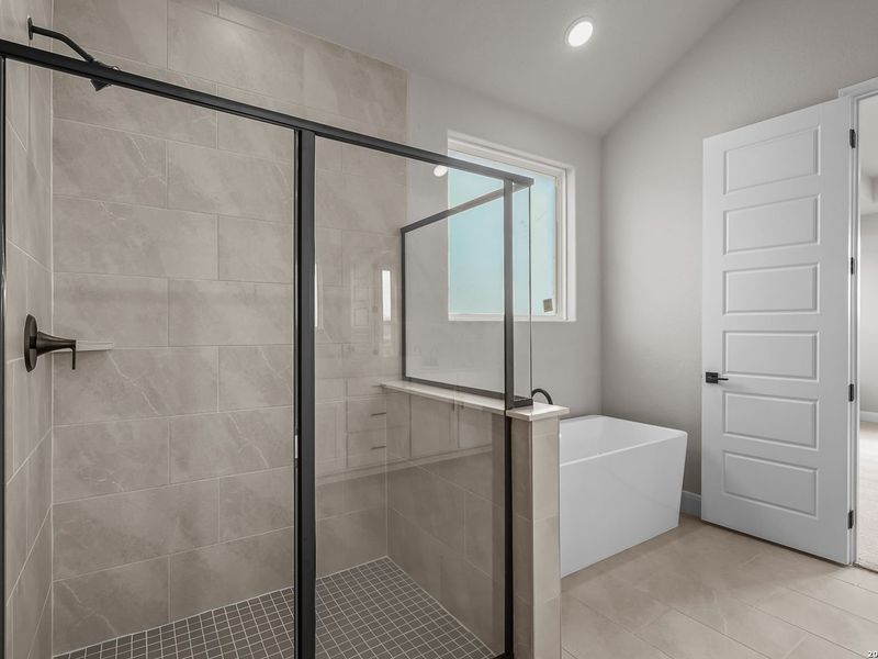 Furnished interior view inside a new home in Potranco Oaks, Castroville (Image 15).