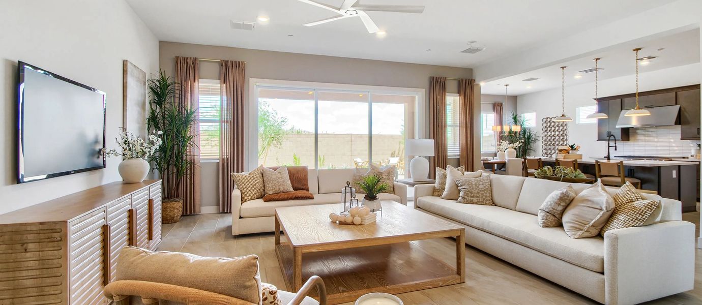 Representative furnished interior of a home built from the Revelation Plan 6081 by Lennar in Saddleback, Peoria (Image 4).
