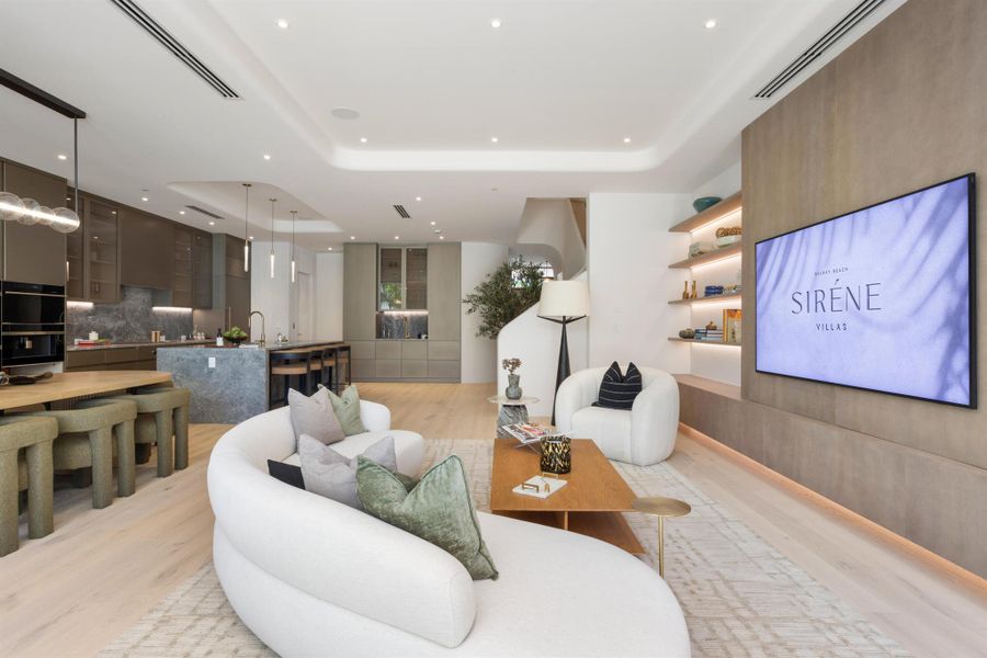 Furnished interior view inside a new home in , Delray Beach (Image 13). Furnished interior view inside a new home in , Delray Beach (Image 13).