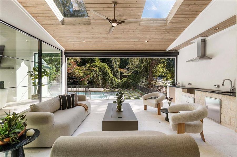 Exterior details and patio area of a home in , Sandy Springs (Image 31). Exterior details and patio area of a home in , Sandy Springs (Image 31).