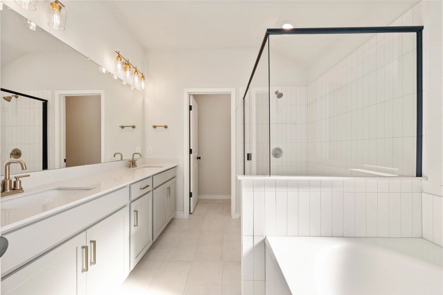 Furnished interior view inside a new home in The Homestead at Lariat, Liberty Hill (Image 14).