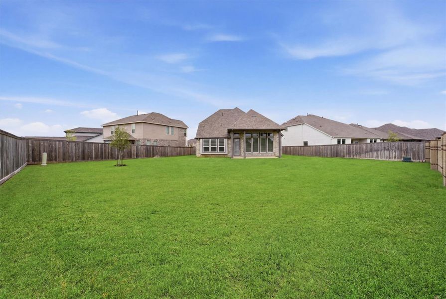 Large backyard