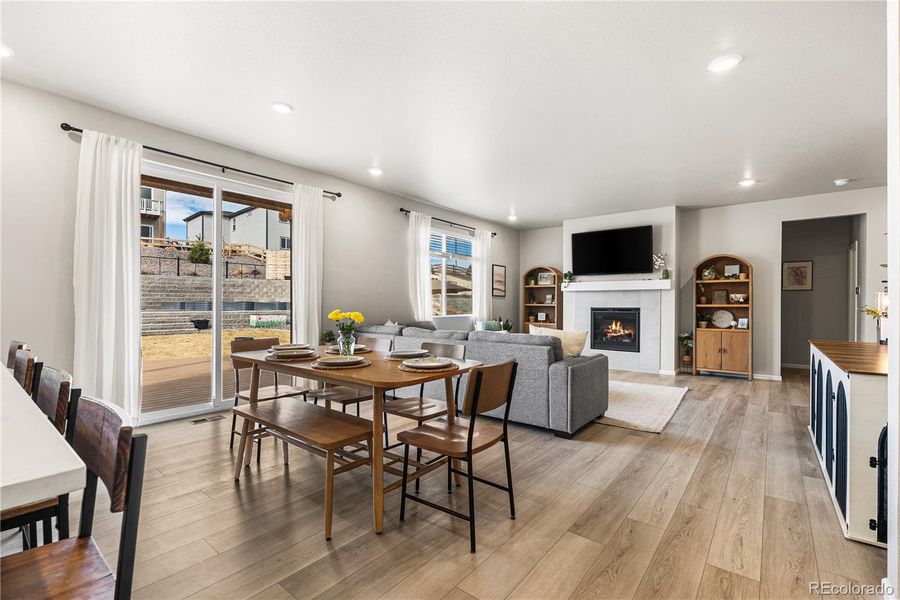 Furnished interior view inside a new home in Poudre Heights: The Alpine Collection, Windsor (Image 13).