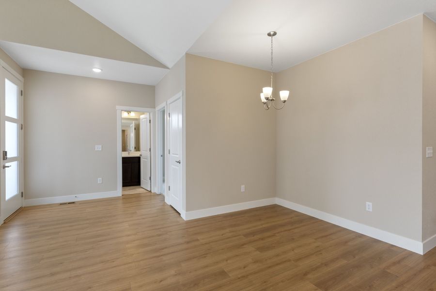 Experience minimalist elegance in this single-family home's modern architectural design.