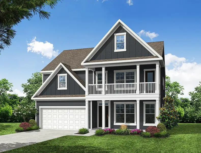 Representative exterior photo of a completed home built from the Canton by Eastwood Homes in Pisgah Park, Kernersville, NC (Image 2).