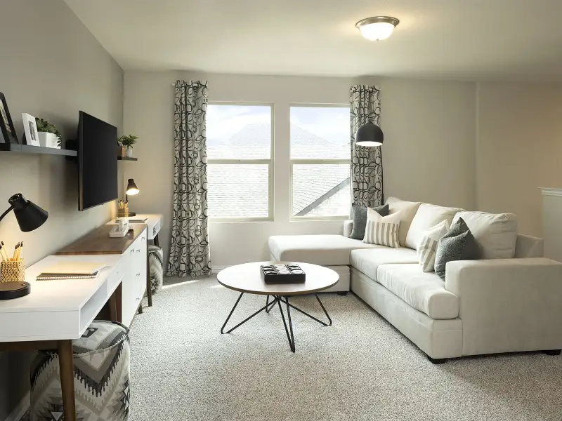 Furnished interior view inside a new home in Southridge, Princeton (Image 6). Furnished interior view inside a new home in Southridge, Princeton (Image 6).