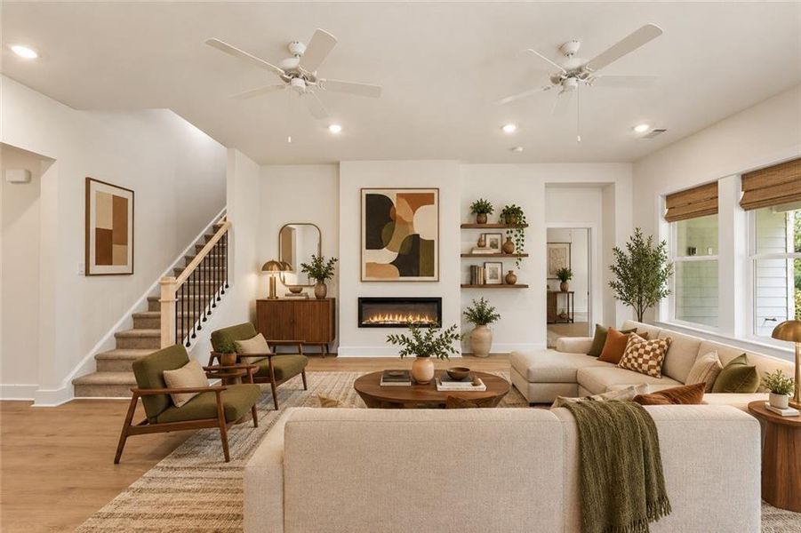 Furnished interior view inside a new home in Bay Creek Overlook, Loganville (Image 3).