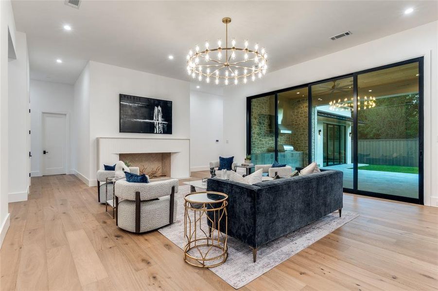 Furnished interior view inside a new home in , Dallas (Image 11). Furnished interior view inside a new home in , Dallas (Image 11).