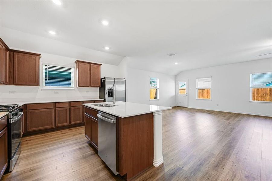 Furnished interior view inside a new home in River Ridge, Crandall (Image 10). Furnished interior view inside a new home in River Ridge, Crandall (Image 10).