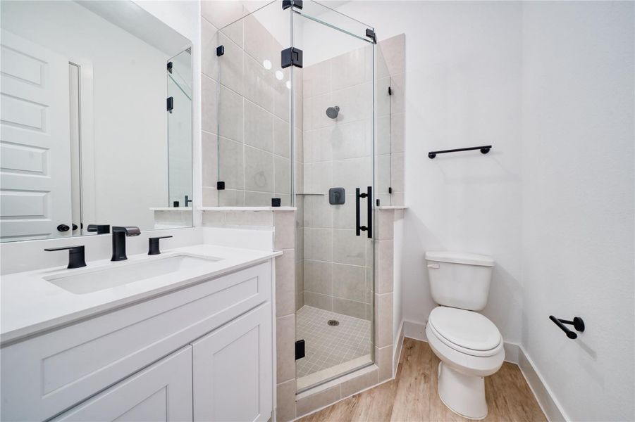 Upstairs - second bedroom bathroom.