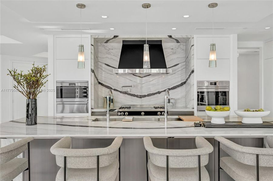 Furnished interior view inside a new home in The Estates at Acqualina, Sunny Isles Beach (Image 14). Furnished interior view inside a new home in The Estates at Acqualina, Sunny Isles Beach (Image 14).