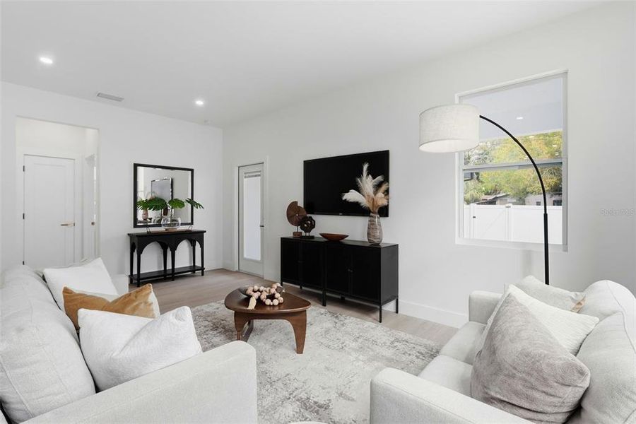 Furnished interior view inside a new home in , St. Petersburg (Image 15).