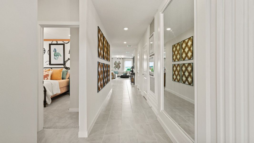 Representative furnished interior of a home built from the Castaway by DRB Homes in Willowbrook North, Winter Haven (Image 44).