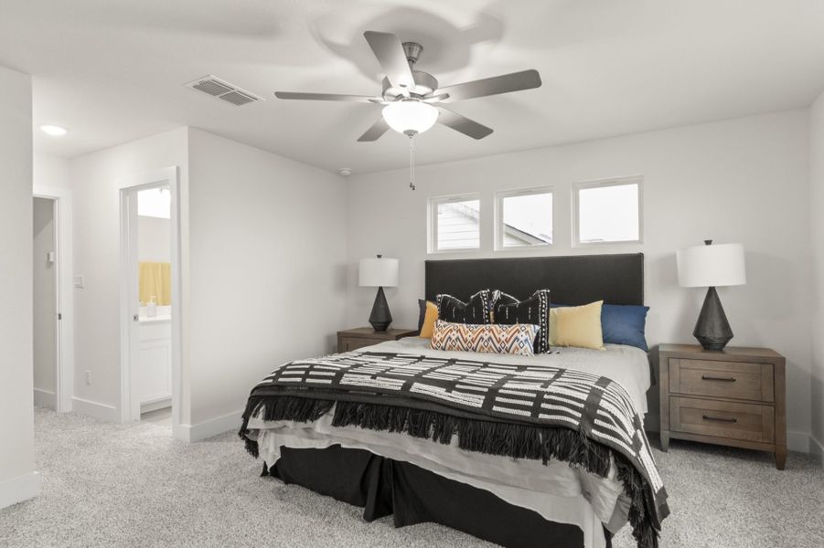 Furnished interior view inside a new home in Saddle Creek Twinhomes, Georgetown (Image 12).