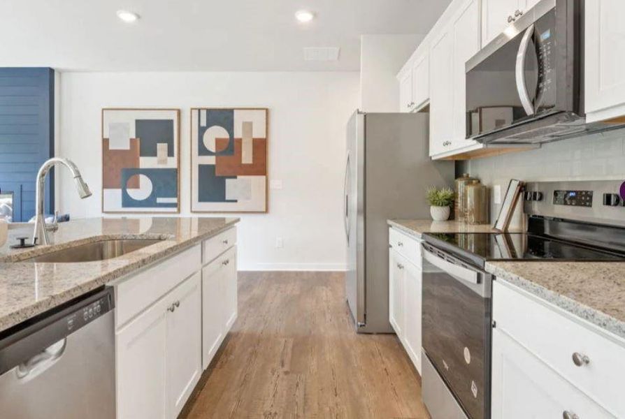 Furnished interior view inside a new home in The Reserve at Gainesville Township, Gainesville (Image 9). Furnished interior view inside a new home in The Reserve at Gainesville Township, Gainesville (Image 9).