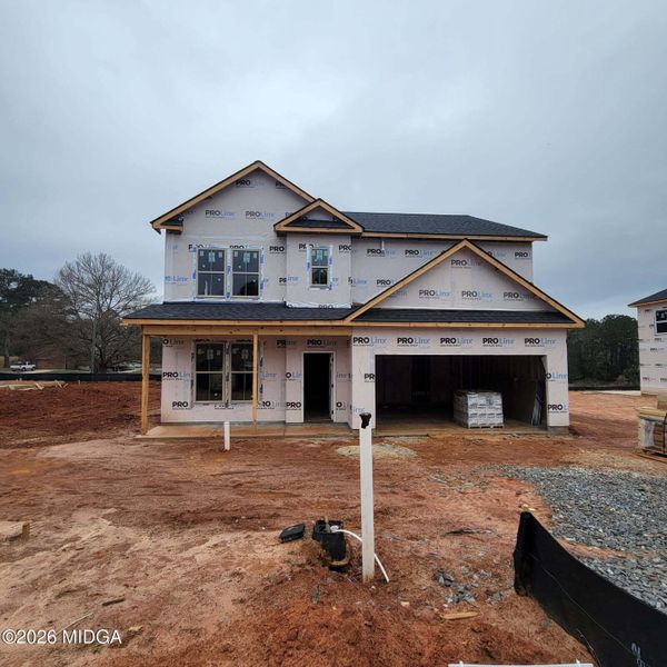 In-progress construction of a new home in Langston Place, Perry, GA (Image 40).