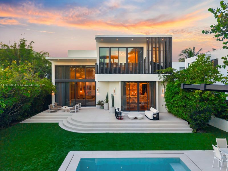 Exterior details and patio area of a home in , Miami Beach (Image 48).