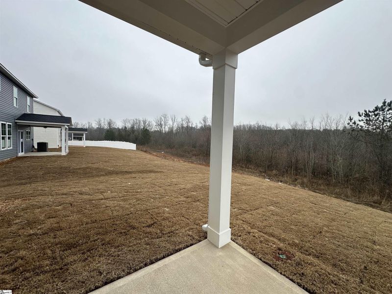 Exterior details and patio area of a home in Shiloh Trail, Wellford (Image 4).