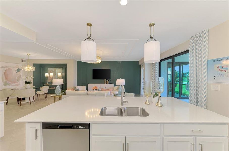 Furnished interior view inside a new home in Legends Cove, Bradenton (Image 17). Furnished interior view inside a new home in Legends Cove, Bradenton (Image 17).