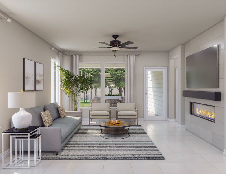 Furnished interior view inside a new home in Mason Woods, Cypress (Image 11). Furnished interior view inside a new home in Mason Woods, Cypress (Image 11).