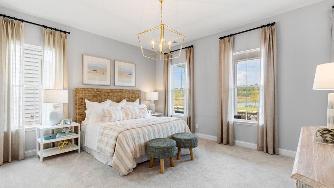 Furnished interior view inside a new home in Sweetgrass at Summers Corner, Summerville (Image 8).