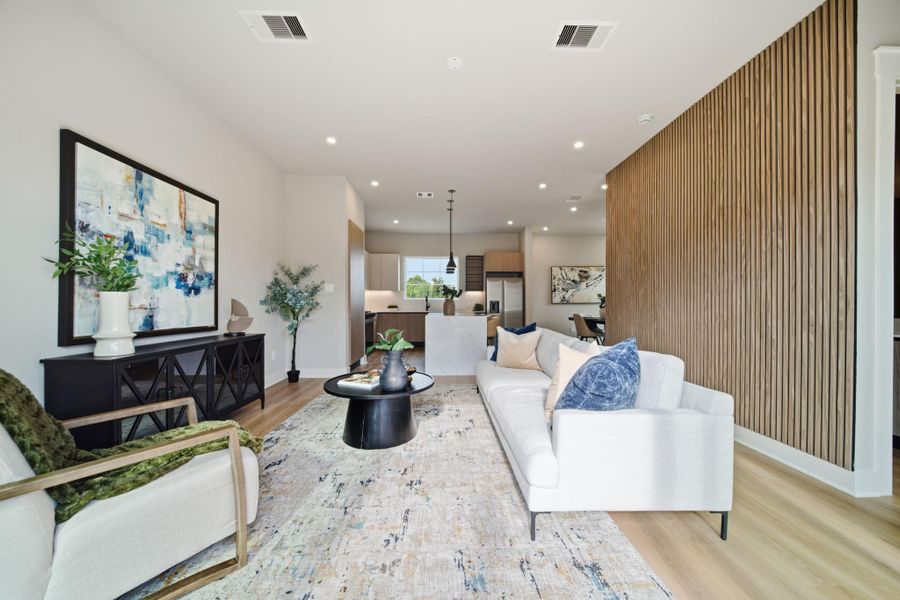 Furnished interior view inside a new home in , Houston (Image 36).