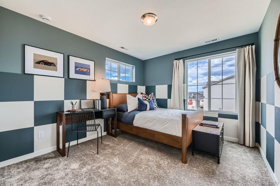 Furnished interior view inside a new home in Riano Ridge, Loveland (Image 9). Furnished interior view inside a new home in Riano Ridge, Loveland (Image 9).
