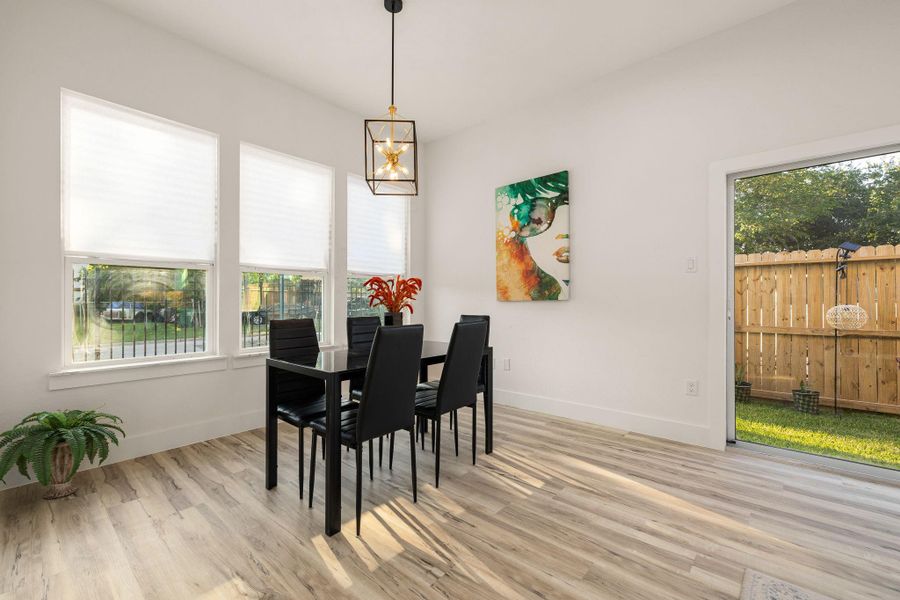 Furnished interior view inside a new home in , Houston (Image 9).